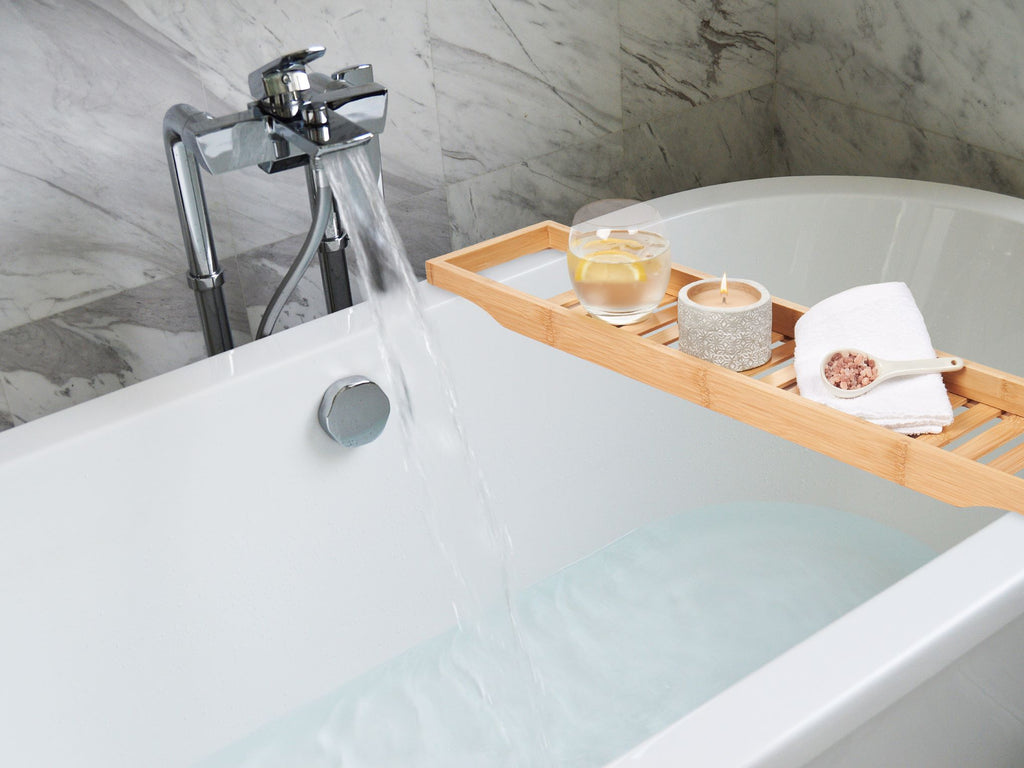 Bamboo Bath Tub Rack