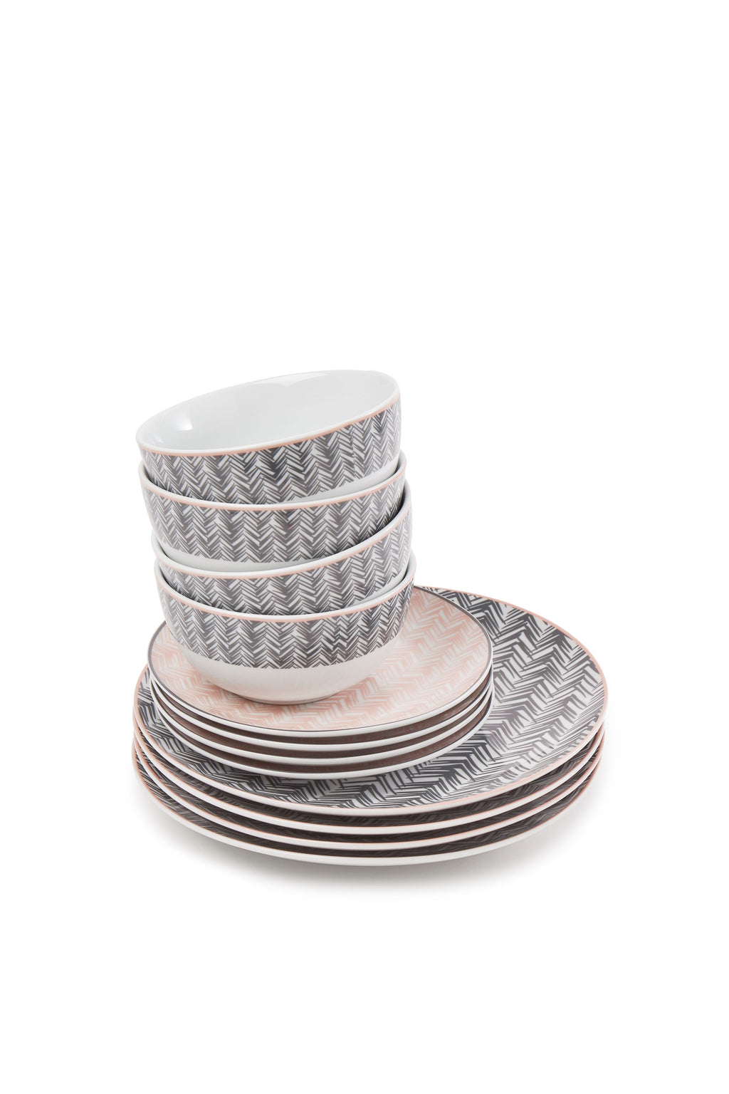 12pc Mali Decal Dinnerset