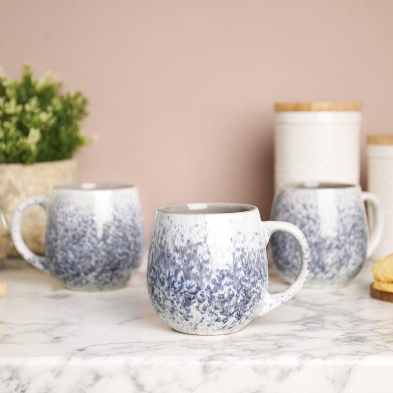 Pale Grey Ombre Reactive Stoneware Mug