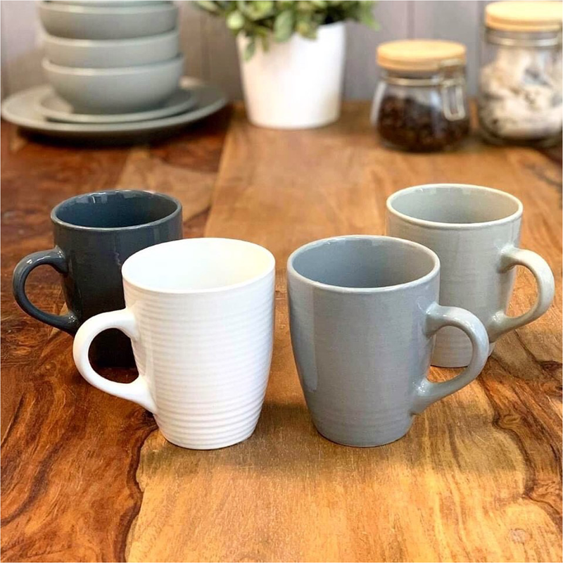 Textured Set of 4 Mugs