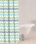 Waves PEVA Shower Curtain