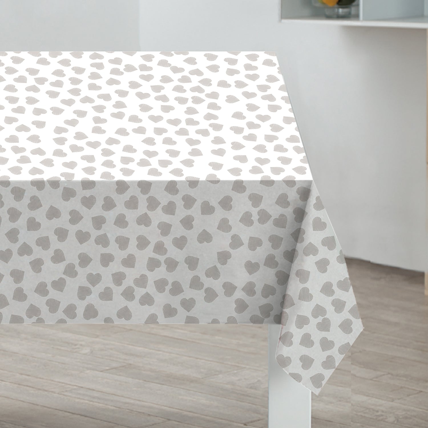 Hearts PVC Tablecloth