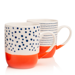 Tangerine Set of 4 Mugs