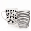 Geo Sketch Set of 4 Mugs