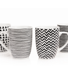Geo Sketch Set of 4 Mugs