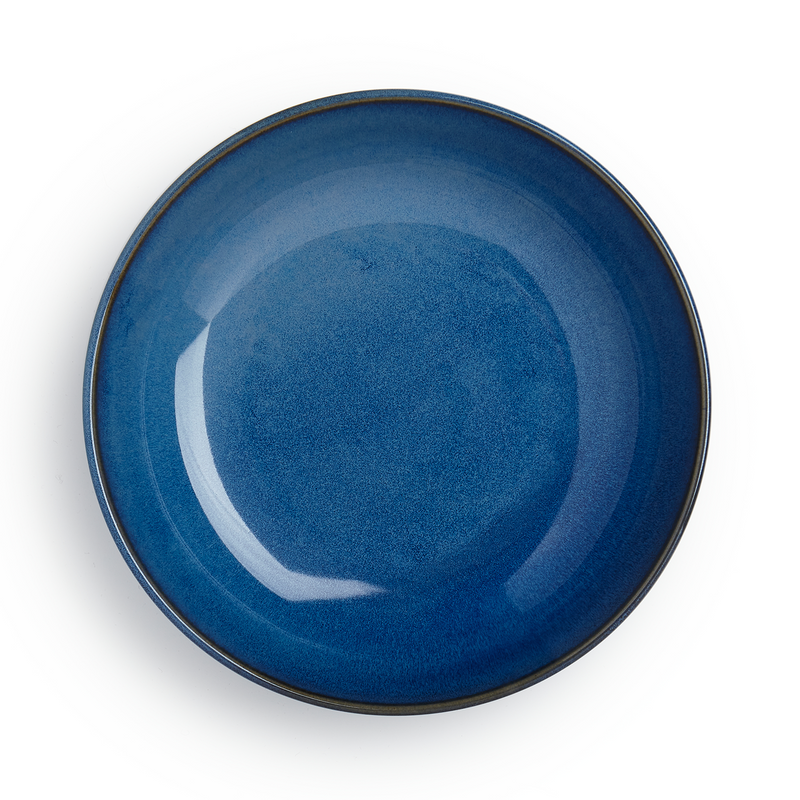 Blue Reactive Set of 4 Pasta Bowls