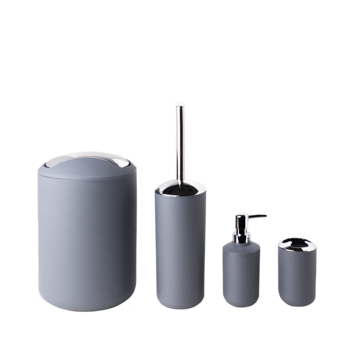 Essentials Slate Grey Bathroom Accessory Set