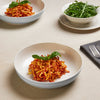 Grey Swirl 4pc Pasta Bowl Set