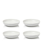 Grey Swirl 4pc Pasta Bowl Set