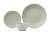 12pc Grey Embossed Heart Dinner Set