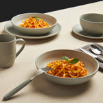 Embossed Heart 4pc Pasta Bowl Set