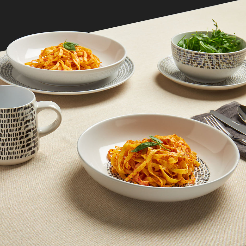 Mali Wax Resist 4pc Pasta Bowl Set