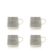 Mali Wax Resist 4pc Mug Set