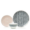 12pc Mali Decal Dinnerset