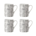 Brooklyn Set of 4 Grey Mugs