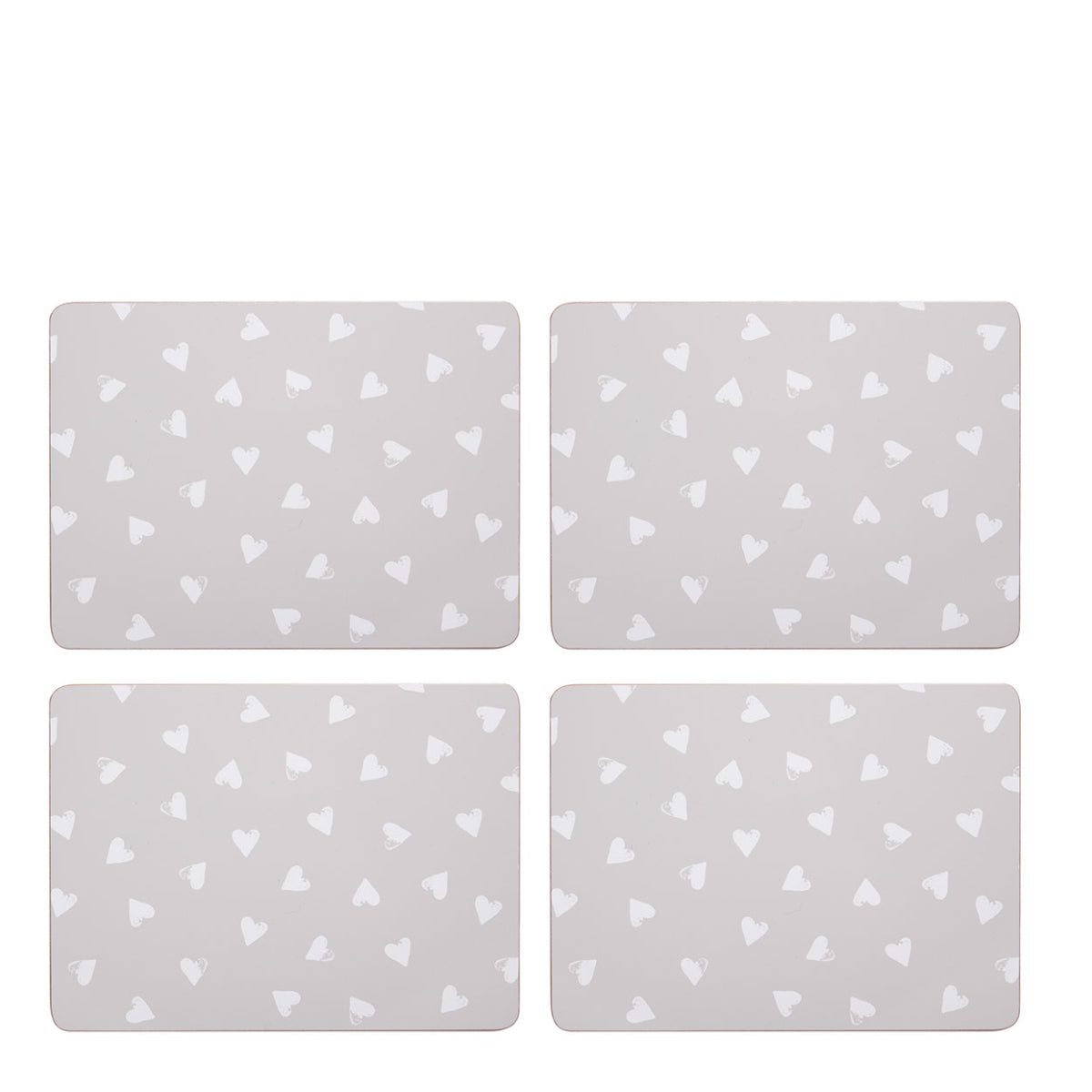 Watercolour Hearts Placemat & Coaster Set