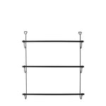 Matte Black 3 Tier Over The Door Towel Rail