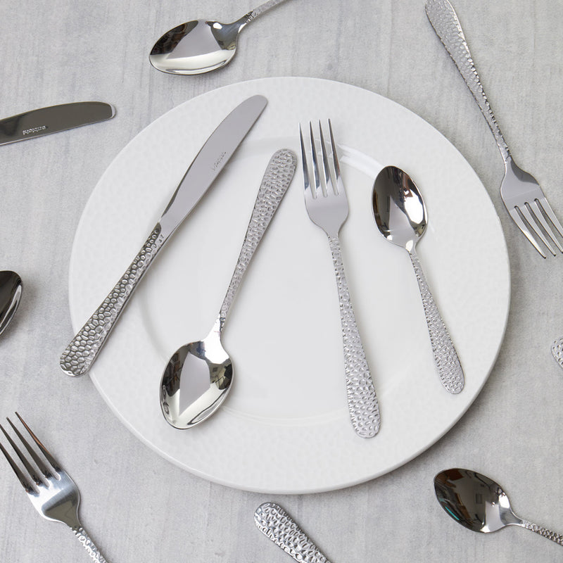 Hammered 24pc Cutlery Set