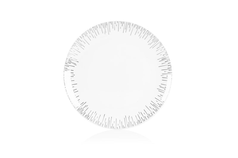 Sabichi 12pc Silver Sunburst Dinner Set