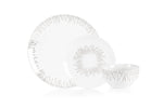 Sabichi 12pc Silver Sunburst Dinner Set