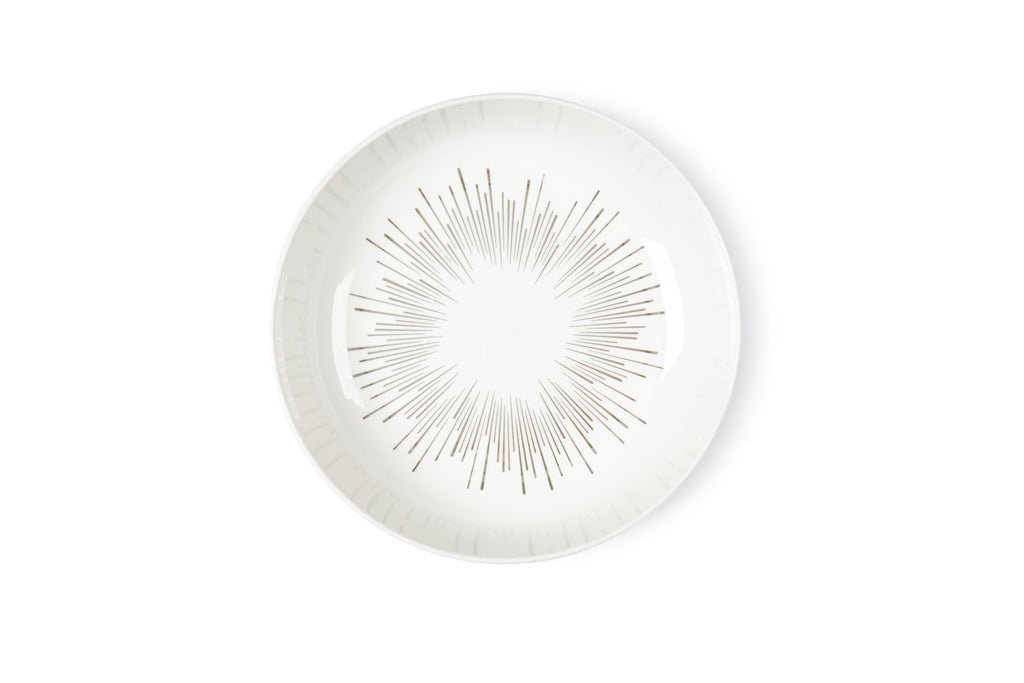 Sabichi 4pc Silver Sunburst Pasta Bowls