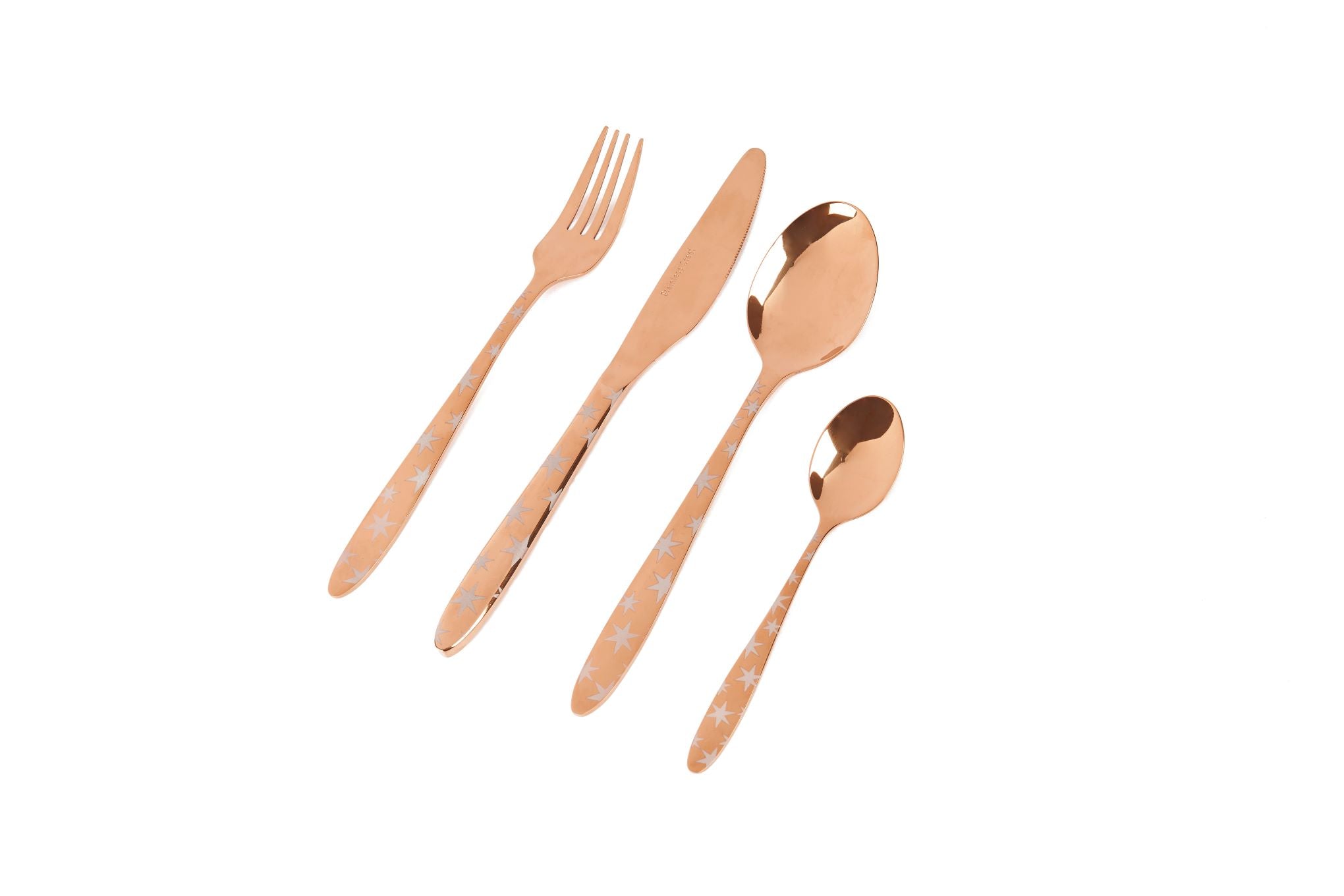 Copper Star 16pc Cutlery Set