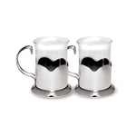 Lotus Set of 2 Glass Mugs