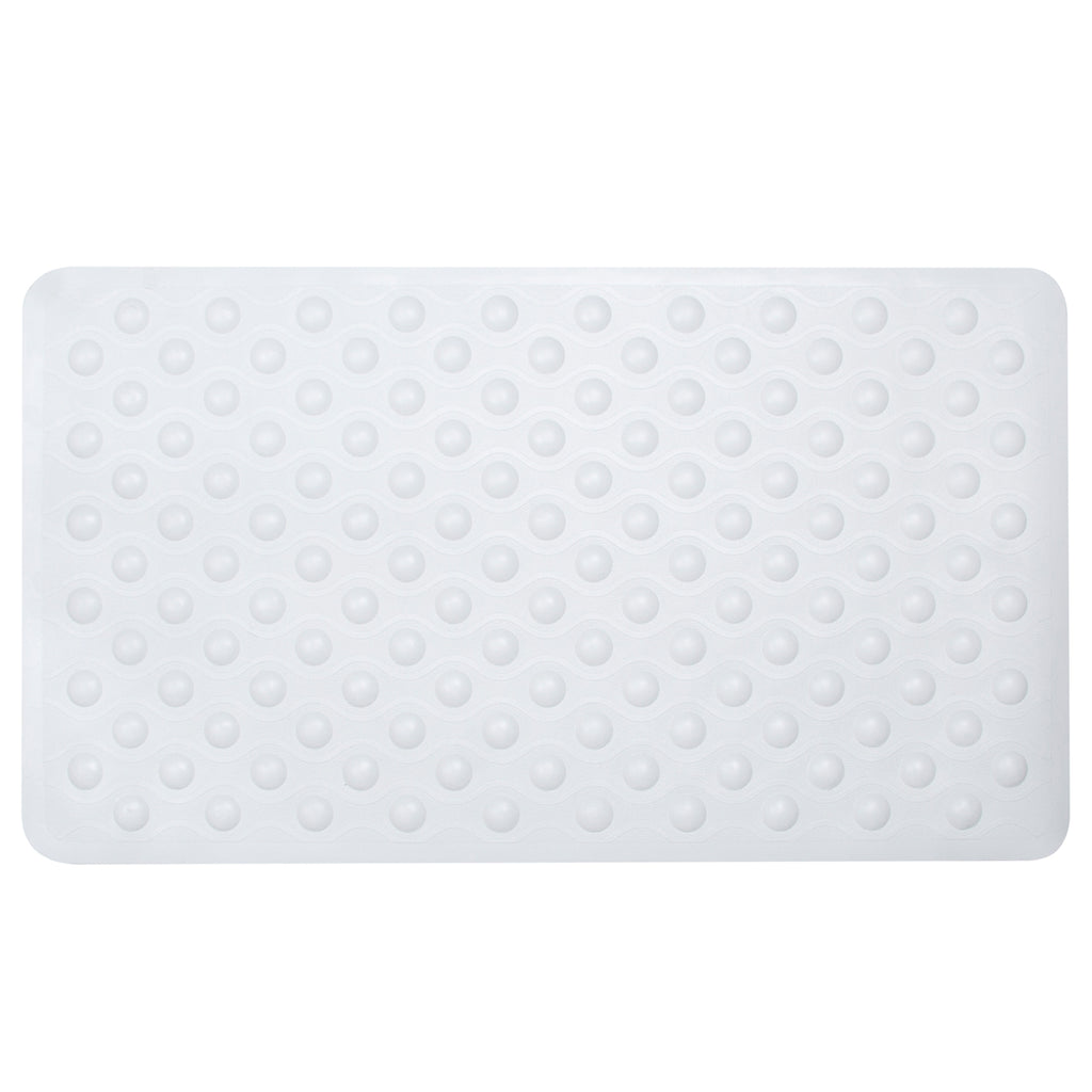 Bubble Rubber Bath Mat White