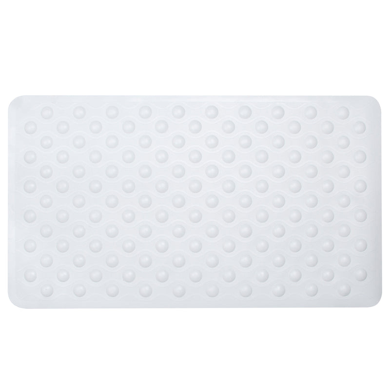 Bubble Rubber Bath Mat White