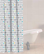 Rain Drops PEVA Shower Curtain