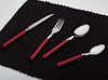 Red Round Handle 16pc Cutlery Set